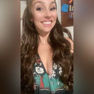 AC/DC Torn Style Crop Tank